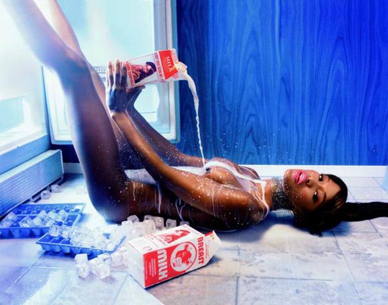 Il ritratto della top model Naomi Campbell del fotografo statunitense David La Chapelle